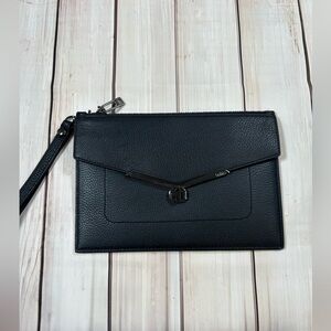 Botkier Black Textured Leather Accessory/Clutch/Wallet